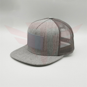 Gorra Trucker Unisex de Malla, 6 Paneles, Ajustable, Casual, Gris, con Parche Frontal, Transpirable e Impermeable para Primavera/Verano - Product Image 5