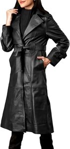 Stylish Women's Sheep Skin Genuine Vintage Long <b>Coat</b> Custom Color Quick Dry Breathable Winter Wool Liner 240g Zipper Closure - Product Image 3