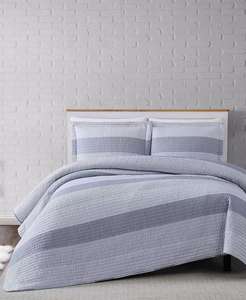 Completo a due pezzi a righe multiple Set di Coperte Trapuntate |   Molto Morbido - Product Image 1