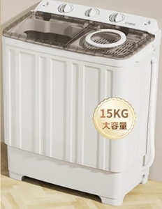 15kg/5kg Semi Automatic Twin Tub <b>Top</b> <b>Load</b> Washer Electric Freestanding Double Cylinder Washing Machine for Home Hotel - Product Image 6