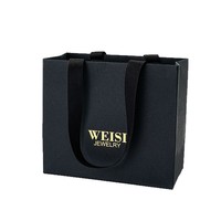 Bolsa de Compras Ecológica Reciclable Premium Clásica de Papel de Arte de 350 g/m² con Asa de Cinta, Impresión Pantone, para Supermercado