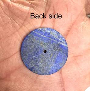 Esfera de Reloj de Lapislázuli Natural de 28.5mm, Esfera de Piedra Azul, Fabricante de Esferas Personalizadas, Hecha a Mano, 1mm de Grosor, 2mm de Orificio Central - Product Image 5
