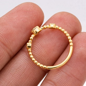 Bague de créateur en argent sterling 925 plaqué or avec diamants, certifiée pour femme, idéale pour mariage, anniversaire, vente en gros - Product Image 6