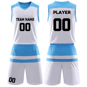 Tenues de basketball personnalisées respirantes et à séchage rapide, ensemble maillot et short pour hommes, jeunes, entraînement et tenue d'équipe - Product Image 5