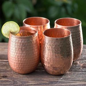 Elegant Pure Copper Drinking Mug Handmade Polished Copper Coffee Tea Mug by Madiha Art and Crafts - Product Image 5