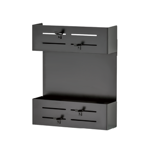 Wholesale Household Storage Rack Metal Housewares 2 tier Magnet Storage Rack shelf with <b>Rubber</b> Magnet <b>Sheet</b> - Product Image 3