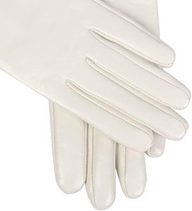Leather fashion Gloves Warm Lining Winter Button Decoration for Women - Product Image 3