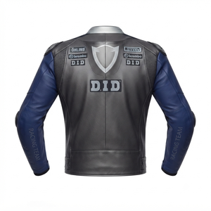 Men’s Cowhide Leather <b>Racing</b> <b>Jacket</b>/Chaqueta MotoCP Style CE Level 2 Armor Motorcycle Track Riding Protective Gear CE - Product Image 1