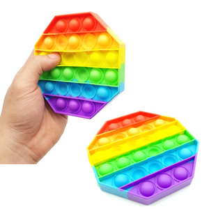 Juguete de burbuja pop de silicona octogonal para niños - Product Image 2