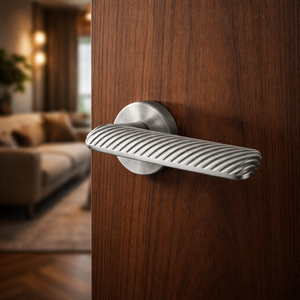 Premium Brass <b>Mortise</b> Door Handle <b>Set</b> Graphite Black Finish Modern Luxury Hardware for Apartment Home Office and Interior Doors - Product Image 5