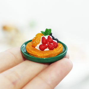 1/6 1/12 casa de muñecas simulación miniatura Mini crema postres fruta <span class=keywords><strong>tartas</strong></span> adornos modelo Decoración - Product Image 2