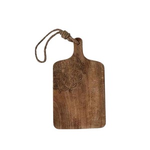 Planche à découper en bois bio, durable, polie à la main, passe au lave-vaisselle, ustensile de cuisine unique, plateau à fromage - Product Image 5