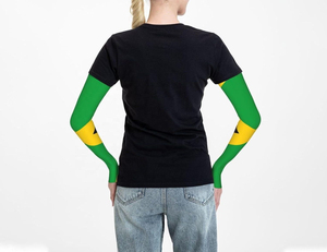 Manchons de bras unisexes grande taille avec protection UV supérieure, légers, respirants, 100 % polyester, rafraîchissants, pour le cyclisme, logo personnalisé - Product Image 5