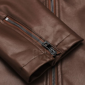 Men Leather <b>Jacket</b> Modern Slim Fit <b>Biker</b> <b>Jacket</b> Stylish Durable <b>Jacket</b> for Casual Wear and Street Style - Product Image 4