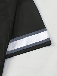 Camiseta de fútbol americano negra oversize 23 unisex de malla estilo universitario para streetwear, conjunto a juego para parejas, proveedor de EE. UU. - Product Image 4