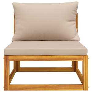 Set Divano da Giardino in Legno di Acacia Massiccio Color Tortora, Design Modulare Standard - Product Image 4