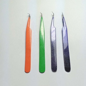 Sevetlana Industry Pince à épiler en acier inoxydable avec couleurs scintillantes et formes différentes - Product Image 3