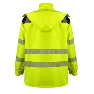 Veste en polaire orange fluorescente TriPro Sports haute visibilité ANSI/EN ISO Classe 2 avec logo LED clignotant pour la sécurité sur les chantiers de construction - Product Image 5