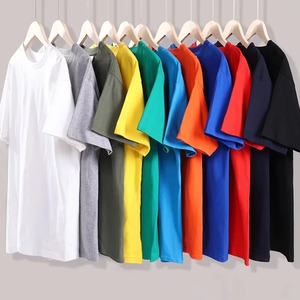 เสื้อยืดผู้ชายทรงโอเวอร์ไซส์สไตล์วินเทจ คุณภาพสูง ผ้าฝ้าย 100% ทรงบ็อกซี่ ไหล่ตก ใส่ได้ทั้งชายและหญิง หลายสี - Product Image 1