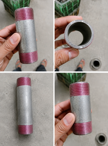 Raccord de tuyau fileté en acier galvanisé, connecteur à double filetage mâle pour raccord de conduite d'eau - Product Image 1