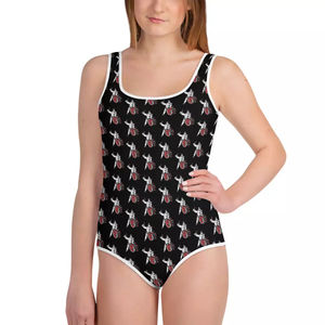 Women's One-Piece Swimsuit Square Neck Digital Print Spandex Polyester Contrast Binding <b>Stretch</b> Swimwear - Product Image 6