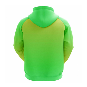 Sweat-shirt à capuche vert pour homme, manches raglan, couleur unie, avec poches, coupe décontractée, idéal pour l'automne - Product Image 2