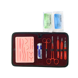 Kit de suture médicale réutilisable pour la peau, kit de suture, ensemble de suture pour étudiants en médecine vétérinaire, matériel médical - Product Image 1