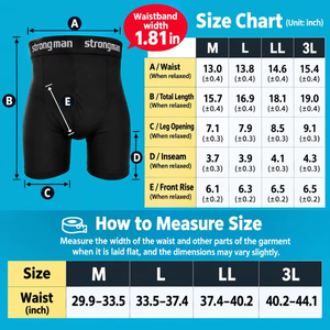 Sous-vêtements de compression de qualité supérieure à prix complet, gaines de maintien fonctionnelles japonaises, respirantes et robustes pour homme - Product Image 2