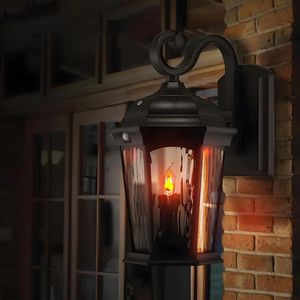 Bougies LED compactes E12 améliorées sans flamme, ampoule à effet de flamme vacillante pour intérieur, extérieur, fête, porche, lustre, maison et jardin - Product Image 4