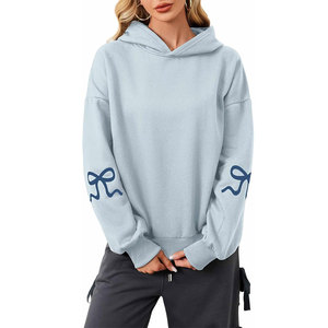 OEM Multicolor Women Oversized Pullover Hoodies Unisex Long Sleeve Drop Shoulder Thick Cotton Fleece Sweatshirts Hoodie - Product Image 6