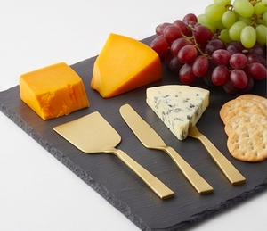Gold Polished Finished Stainless Steel <b>Cheese</b> <b>Knives</b> <b>Set</b> Dishwasher Safe Ideal For Restaurant Hotel Events And Resort - Product Image 5