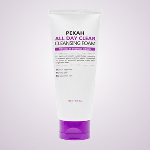 โฟมล้างหน้า Peka All Day Clear Cleansing Foam 120 มล. ผลิตภัณฑ์ดูแลผิวหน้าสำหรับทุกเพศ ผลิตในเกาหลี ของแท้จากเกาหลี - Product Image 1