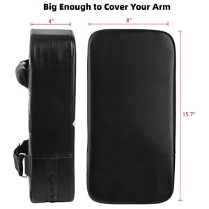 Protector de Boxeo Muay Thai de Cuero de Alta Calidad OEM, Almohadillas Tailandesas con Acolchado Grueso para Entrenamiento de Taekwondo - Product Image 2