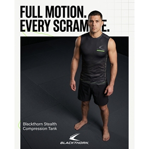 Camiseta de Compresión sin Mangas para Hombre, Marca Privada Personalizada, 88% Poliéster, 12% Elastano, para Entrenamiento de BJJ y MMA - Product Image 5