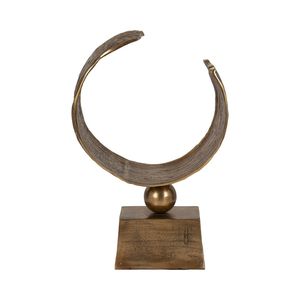 Elegantes objetos decorativos de metal, esculturas ideales para decoración de estantes, decoración de mesas y detalles interiores. - Product Image 5