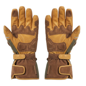 Gants de course SAAR INDUSTRIES, doigts entiers, paume en cuir de vachette, sangle de poignet réglable, fermeture auto-agrippante, imperméables - Product Image 5