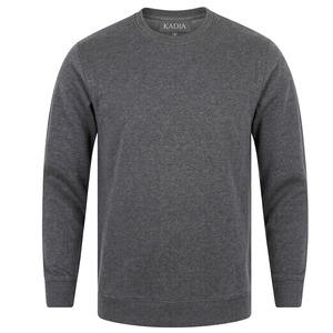 Factory Front Custom Logo ODM High Quality 100% Cotton Solid Men's Crew Neck Sweatshirt <b>Pullover</b> <b>Sweater</b> Autumn Hoodies - Product Image 1