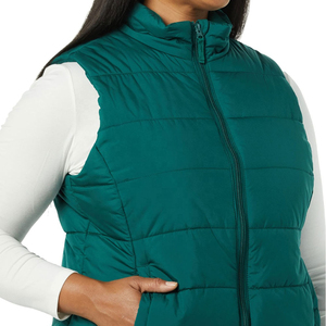Chaleco Acolchado para Mujer, Chaqueta sin Mangas Informal con Aislamiento, Tejido Acolchado Suave, Ligero y Cálido, con Cierre Frontal Completo - Product Image 6