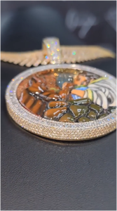 Colgantes de diamantes con letras estilo hip hop VVS hechos a medida, colgantes personalizados de lujo en plata 925 chapada en oro de 14K para unisex. - Product Image 4