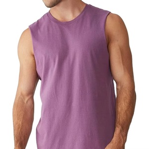 Camiseta sin mangas para hombre, estilo slim fit, transpirable, para gimnasio, entrenamiento, fitness, tallas grandes, logotipo personalizado, venta al por mayor - Product Image 1
