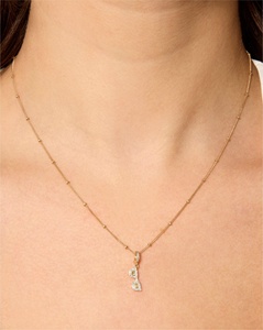 จี้แว่นกันแดดเพชร 14K 18K ทองคำแท้ทรงกลม ตัดแบบกลม ผลิตจากเพชรเลี้ยงในห้องปฏิบัติการ จี้แว่นตาแบบเรียบหรู เครื่องประดับสำหรับใช้ในชีวิตประจำวัน ผลิตโดยผู้ผลิตเครื่องประดับ - Product Image 2