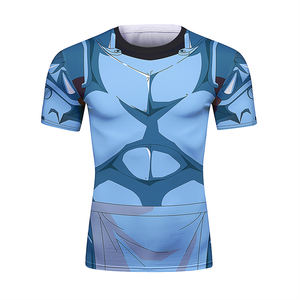 Camisetas Deportivas Ligeras y Transpirables de Punto para Hombre, Cuello Redondo, Spandex, Poliéster, 160g, Último Diseño, Ropa de Anime con Transferencia Térmica - Product Image 3