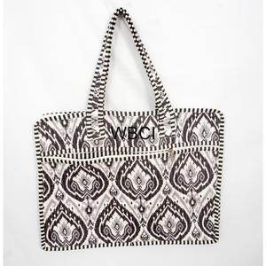 Eco Friendly 100% Cotton Block Print Classic Laptop <b>Bag</b> with Handle and Backpack Strap Protective Design Large Capacity - Product Image 1