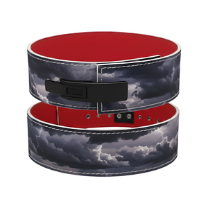 Ceinture en cuir de vachette noir de qualité supérieure avec boucle à dégagement rapide robuste, épaisseur 10 mm, pour une stabilité maximale du tronc et la musculation. - Product Image 3