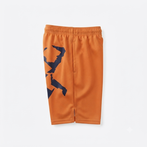 Custom Orange Athletic Shorts Double Layer Mesh Breathable Running Shorts Men Activewear Gym Fitness <b>Exercise</b> Workout <b>Knee</b> - Product Image 3