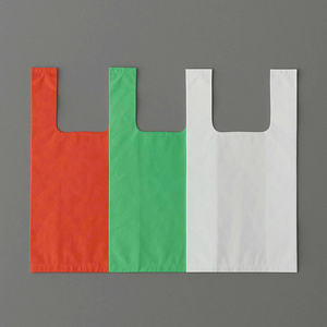 Bolsas de Plástico para Compras con Asa Lateral y Asa de Mano, Reciclables, para Supermercado, con Diseño de Camiseta 'Thank You', de Polietileno (PE), Mejor Servicio, Buen Precio, Alta Calidad - Product Image 1