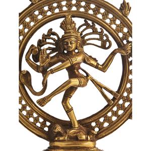 Fait à la main 9 pouces Nataraja dansant sur Apasmar Statue en laiton Sculpture indienne article fabriqué en Inde - Product Image 2