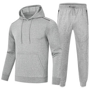 Eshel Intl Survêtement unisexe blanc à capuche, manches longues, couleur unie, vêtement décontracté, fermeture à cordon, poches latérales, saison hivernale - Product Image 6