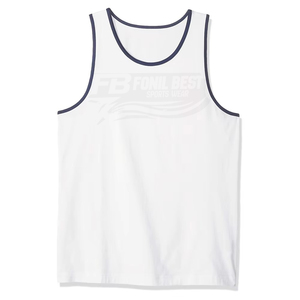 Camiseta sin mangas de algodón/fibra de bambú OEM personalizada, ecológica, informal, para fitness, musculación, gimnasio, para hombre, talla grande, transpirable, teñida, de alta calidad. - Product Image 4