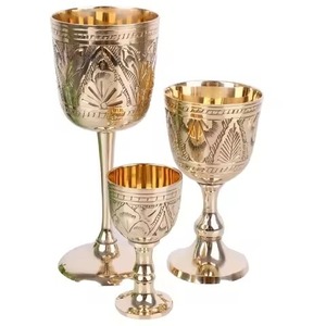 Decorative Classic <b>Wine</b> <b>Goblet</b> Brass/Copper 301-450ml for Bar Hotel Restaurant Wedding and Party Use - Product Image 6